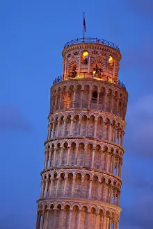 Leaning: Twilight below the Leaning Tower of Pisa