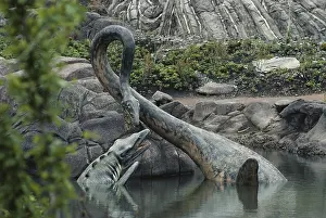Replica: Tylosaurus and Elasmosaurus