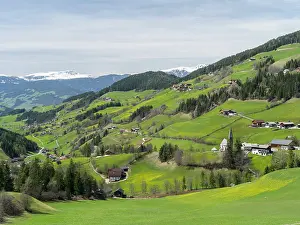 Funes: Typical old Mountain Farms in South Tyrol