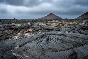 Hierro: Typical volcanic landscape near La Restinga, Pahoehoe