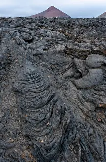 Hierro: Typical volcanic landscape near La Restinga, Pahoehoe