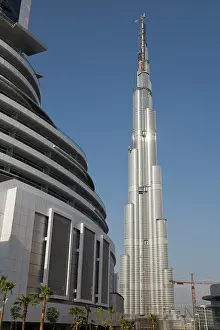 Emirates: UAE, Dubai. Burj Dubai Hotel with part of