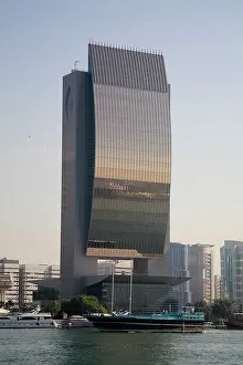 Yacht: UAE, Dubai, Dubai Creek. National Bank of