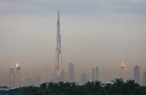 Emirates: UAE, Dubai. Skyline with Burj Dubai Hotel