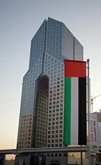 Emirates: UAE, Dubai. View of Dusit Thani Hotel with