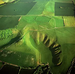 Vale: Uffington White Horse with Uffington Castle hill