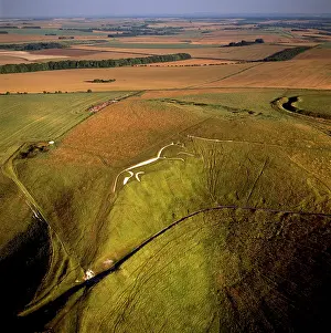 Vale: Uffington White Horse with Uffington Castle hill