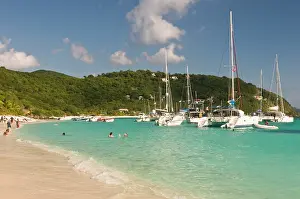 Dyke: UK, BVI, Jost van Dyke, White Bay. Popular