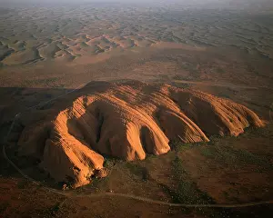 Ayers: Uluru (formerly: Ayers Rock).aerial image. Uluru-Kata