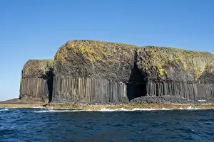 Staffa: The uninhabited rocky island of Staffa with its
