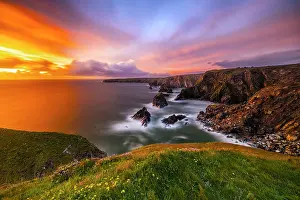 Seashore: United Kingdom, England, Cornwall. Carnewas, The Cove at
