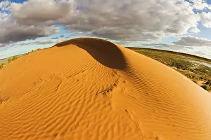 Simpson: Unusual flood water between dunes seen from Big Red