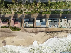 Seaside: Upmarket seaside villas at the coastal town of Swakopmund between Namib Desert and Atlantic Ocean
