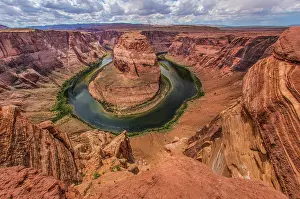 Arizona: USA, Arizona, Colorado River. Horseshoe Bend landscape. ic J