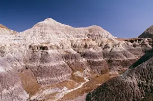 Mesa: USA - Blue Mesa, Petrified Forest National Park