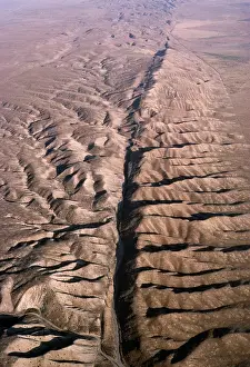 Andreas: USA, California - aerial of San Andreas Fault