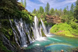 Rainbow: USA, California, McArthur-Burney Falls Memorial