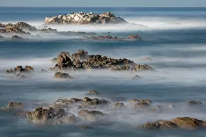 Surf: USA, California, Pacific Grove. Monterey Bay, surf