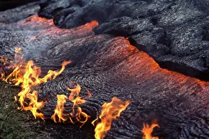 Fires: USA - Hawaii - Big Island - Eruption of the Pu'u