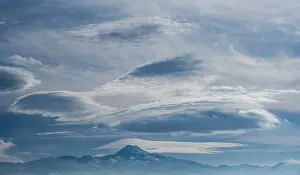 Idaho: USA, Idaho. Dramatic sky and stratus cloud