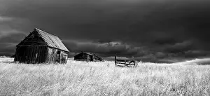 Highway: USA, Idaho, Highway 36, Liberty storm passing over