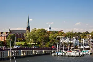 Yacht: USA, Maryland, Annapolis. Yacht marina St