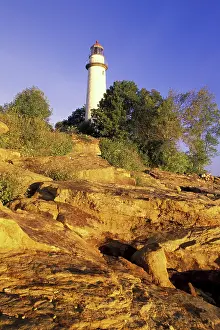 Hillside: USA, Michigan, Lake Huron. Pointe Aux Barques