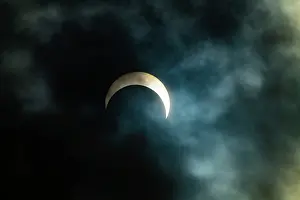 Nevada: USA, Nevada, Winnemucca. Annular Solar Eclipse, Blueish