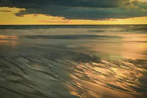 Seashore: USA, New Jersey, Cape May National Seashore. Cloudy