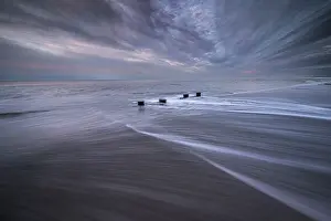 Seashore: USA, New Jersey, Cape May National Seashore. Pier