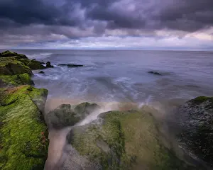Seashore: USA, New Jersey, Cape May National Seashore. Storm