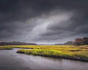 Storm: USA, New Jersey, Pine Barrens National Preserve. Storm over