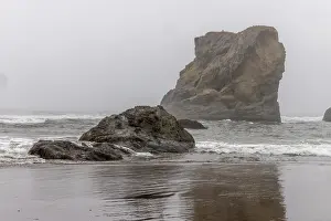 Hollice: Usa, Oregon, Bandon. Bandon Beach, Late Afternoon