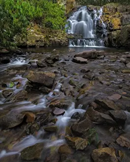 Rapid: USA, Pennsylvania, Hickory Run State Park. Waterfall and