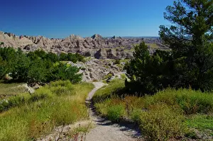 Bernard Friel: USA, South Dakota. Badlands National Park, Cedar Pass