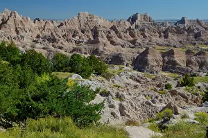 Bernard Friel: USA, South Dakota. Badlands National Park, Cedar Pass
