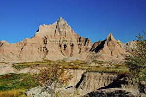 Butt: USA, South Dakota, Wall, Badlands National Park