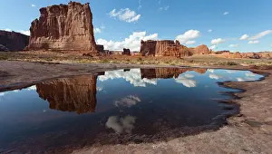 Arches: USA, Utah, Arches National Park. A sandstone tower