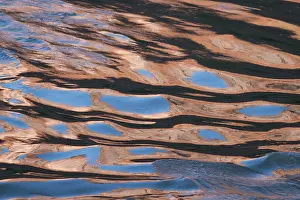 Greg: USA, Utah. Reflection of sandstone cliffs and blue