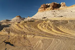 Sandstone: USA, Utah. Sandstone formation and cross-bedded