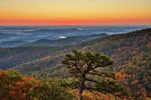 Hollice: USA, Virginia, Shenandoah National Park, Sunrise