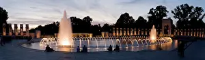 Fountain: USA, Washington, D.C. The World War Two