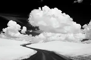 Infrared: USA, Washington State, Country backroad