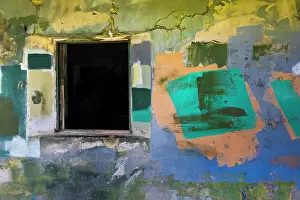 Window: USA, Washington State, Port Townsend, Fort Worden State