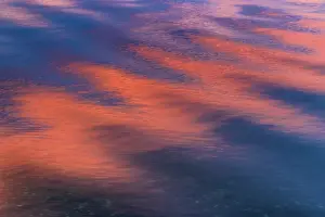 Danita Delimont: USA, Washington State, Seabeck. Sunset reflections on Hood