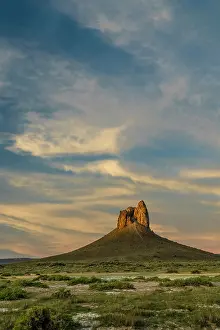 Boars: USA, Wyoming. The Boars Tusk, Red Desert