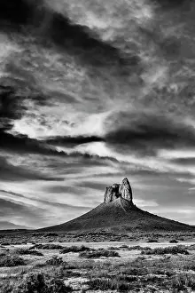 Boars: USA, Wyoming. The Boars Tusk, Red Desert