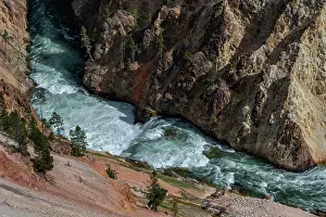 Wyoming: USA, Wyoming. Grand Canyon of Yellowstone River, Yellowstone