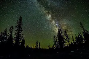 Danita Delimont: USA, Wyoming, Medicine Bow National Forest. Milky Way and