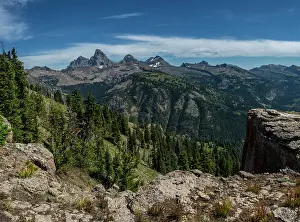 Teton: USA, Wyoming. View of Grand Teton and National Park